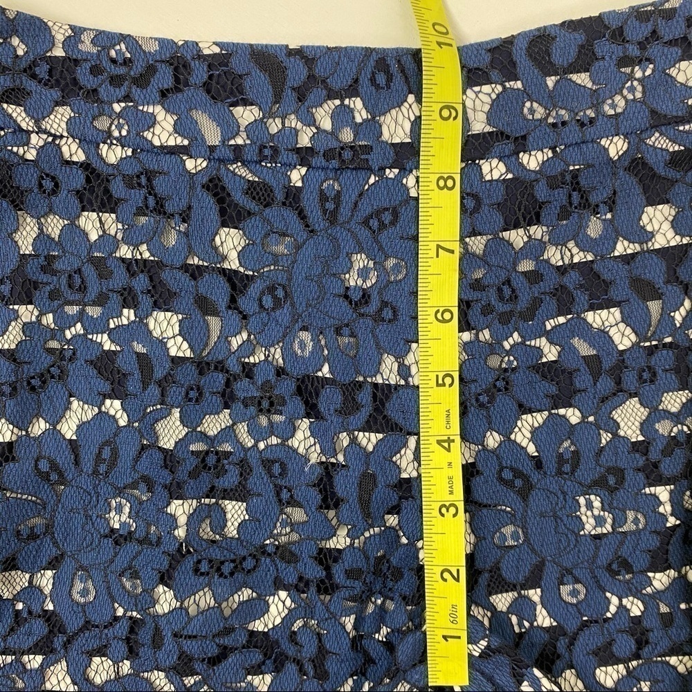 Anthro Cartonnier Blue Lace Shorts size 0 - Picture 8 of 10